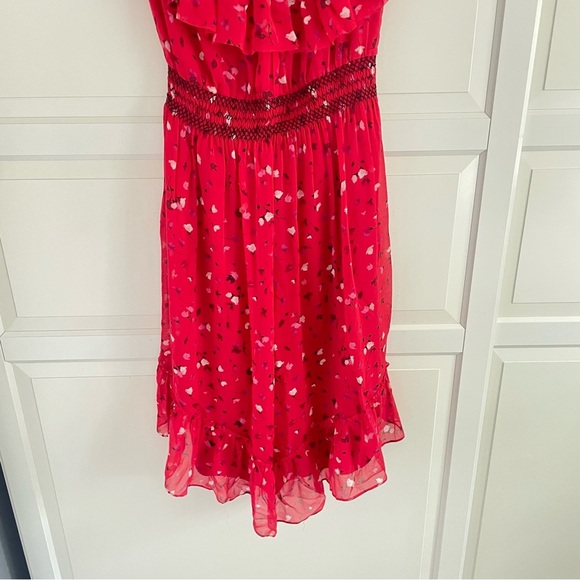 Joie Hafsa Fiesta one shoulder red midi dress 26565 - Picture 5 of 11